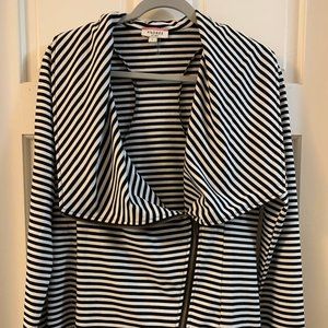 Andree by Unit Striped Zip-up Jacket Sz Medium